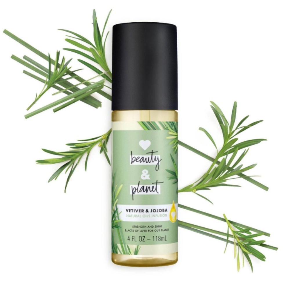 Love Beauty & Planet Vetiver & Jojoba Oil Hair Spritz 4.0oz.